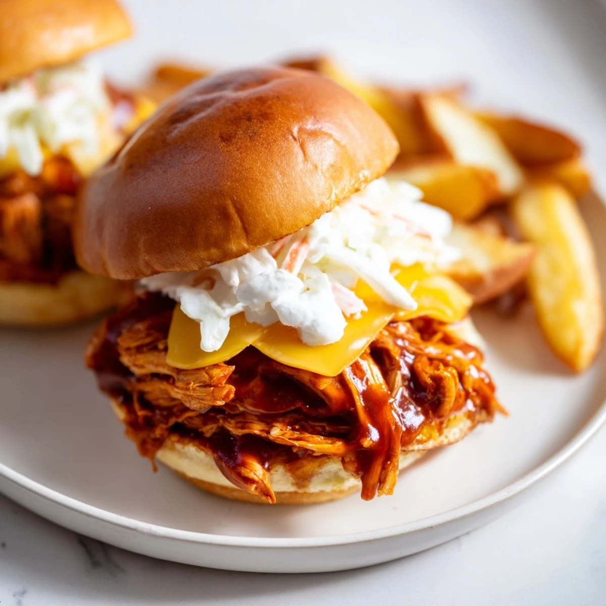 BBQ Chicken Sliders Fries