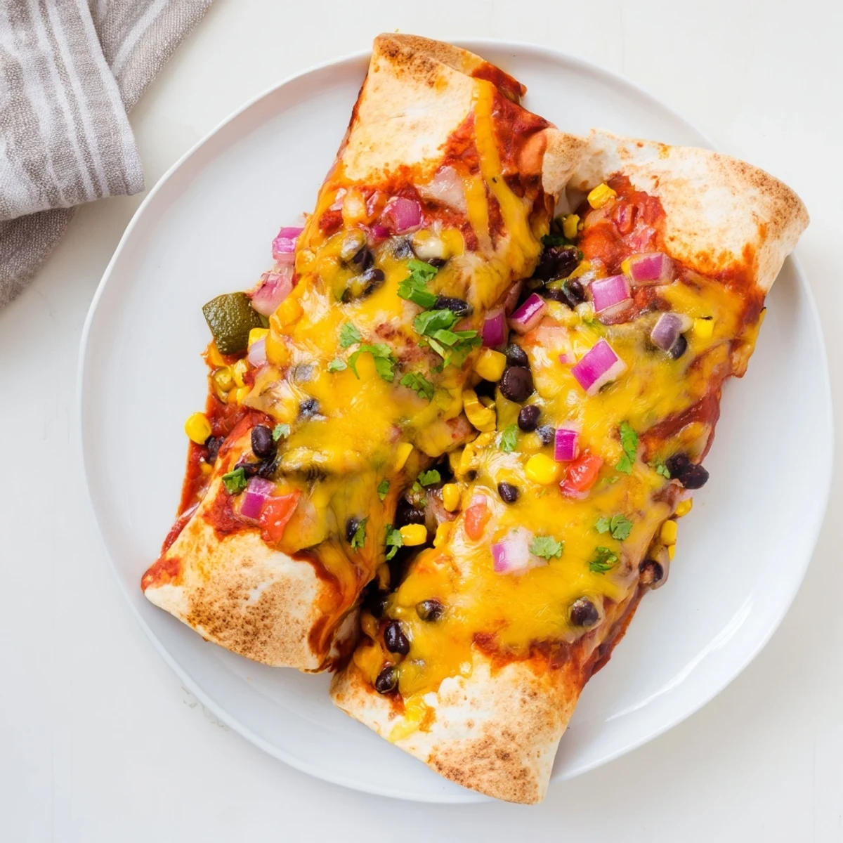 Farmers Market Vegetarian Enchiladas