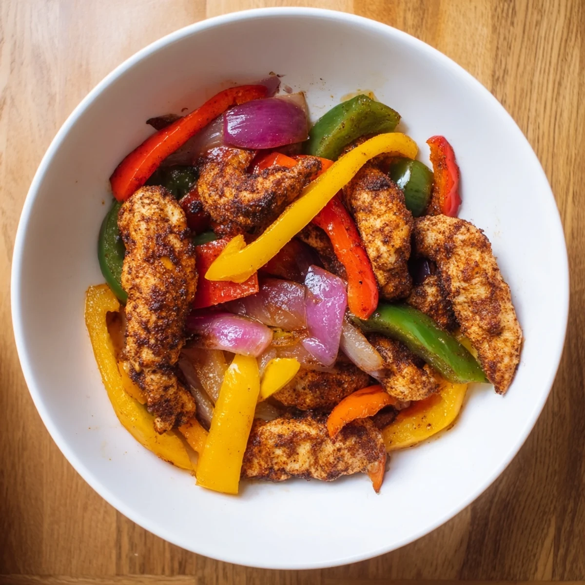 Roasted sheet-pan chicken fajitas, bursting with flavor, alongside warm tortillas and fresh cilantro.