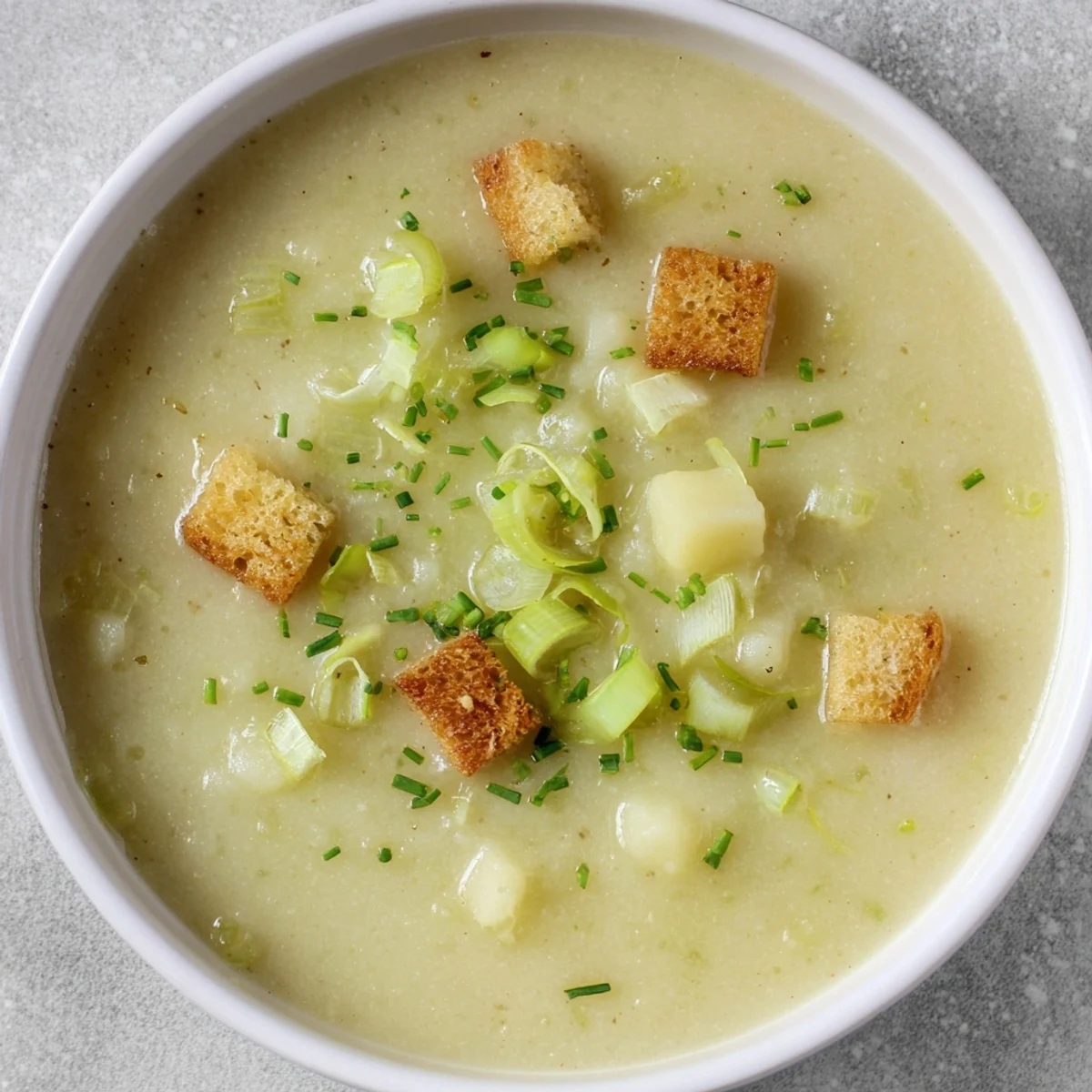 This easy, classic Potato Leek Soup offers a warm, comforting bowl after a long day.