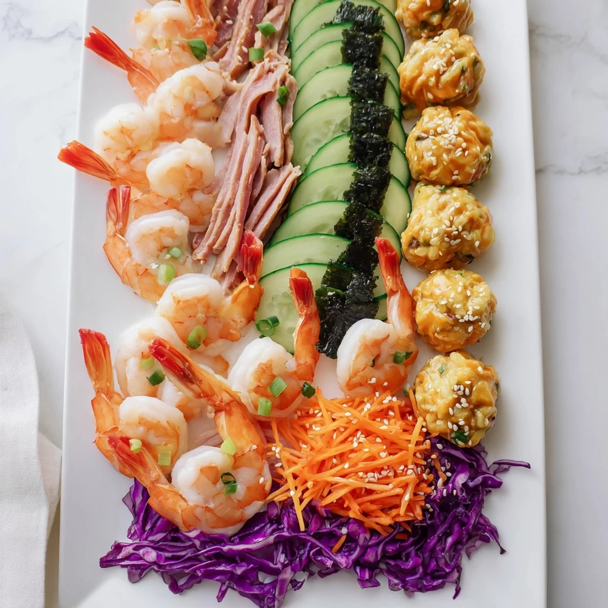 Guests will love the impressive presentation of this Mighty Dragon Lunar New Year Board, a stunning appetizer.