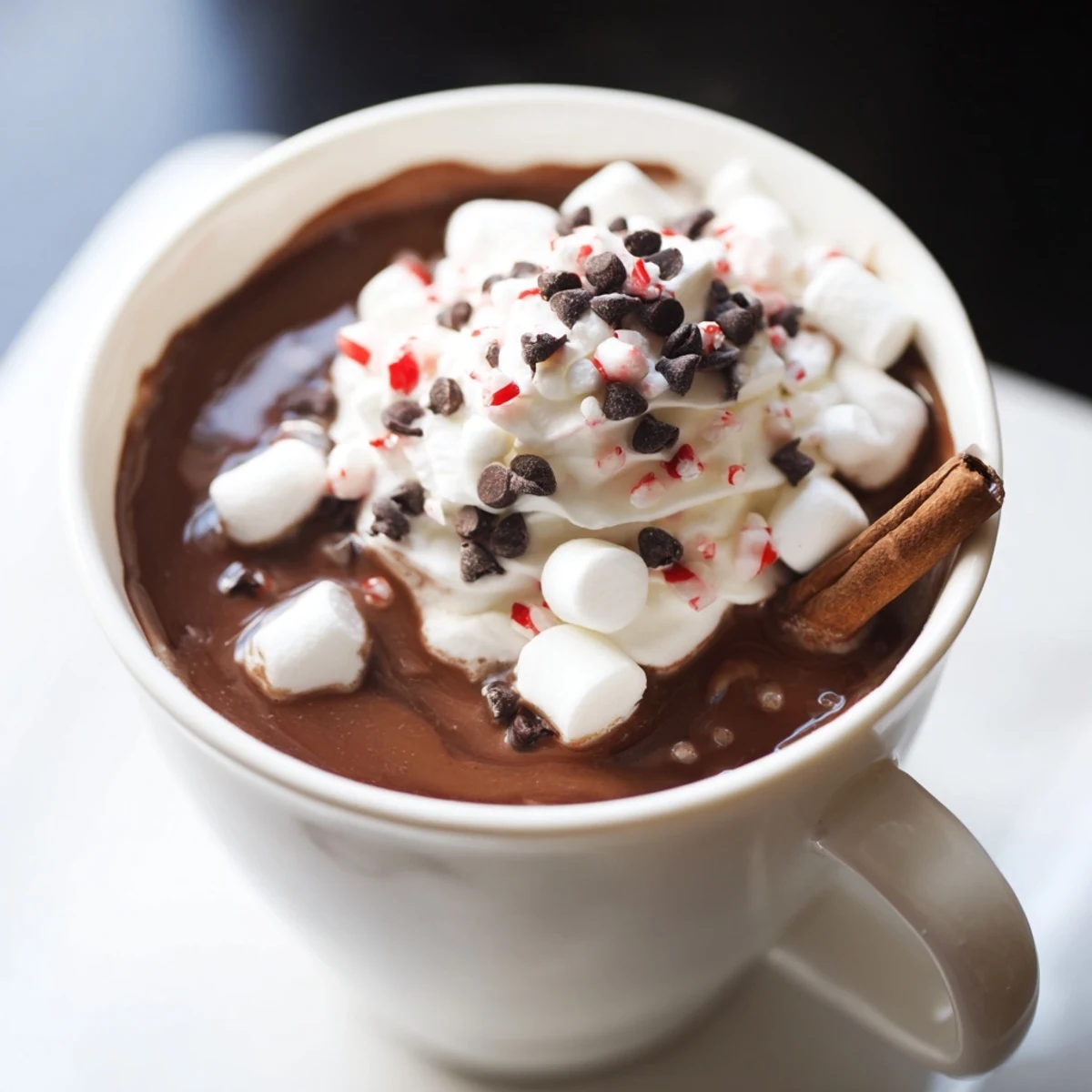 Prepare your festive Reindeer Hot Cocoa Bar and enjoy this cozy winter beverage with friends.