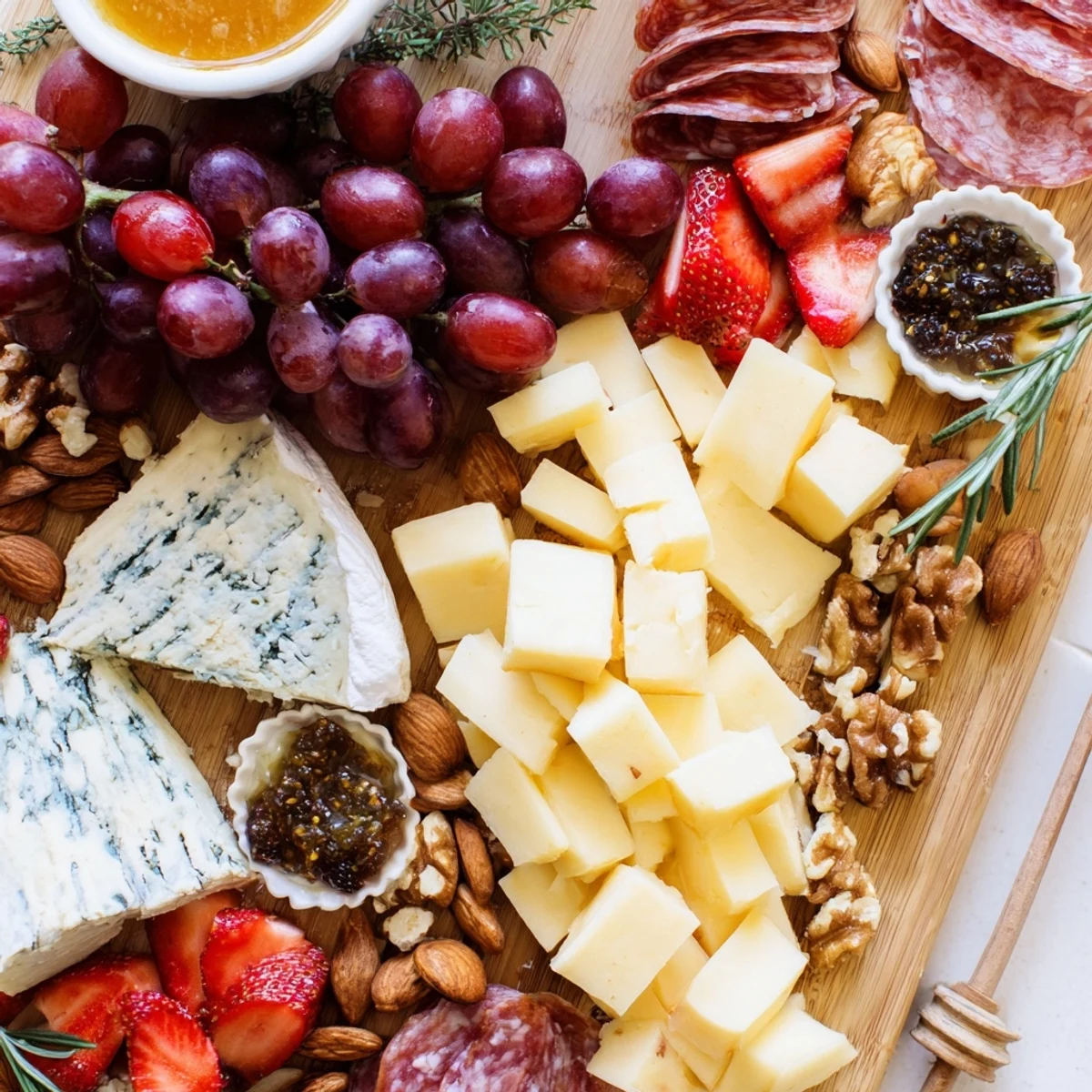 This inviting Waterfall Edge Grazing Board presents a delicious abundance of snacks, perfect for sharing and enjoying.