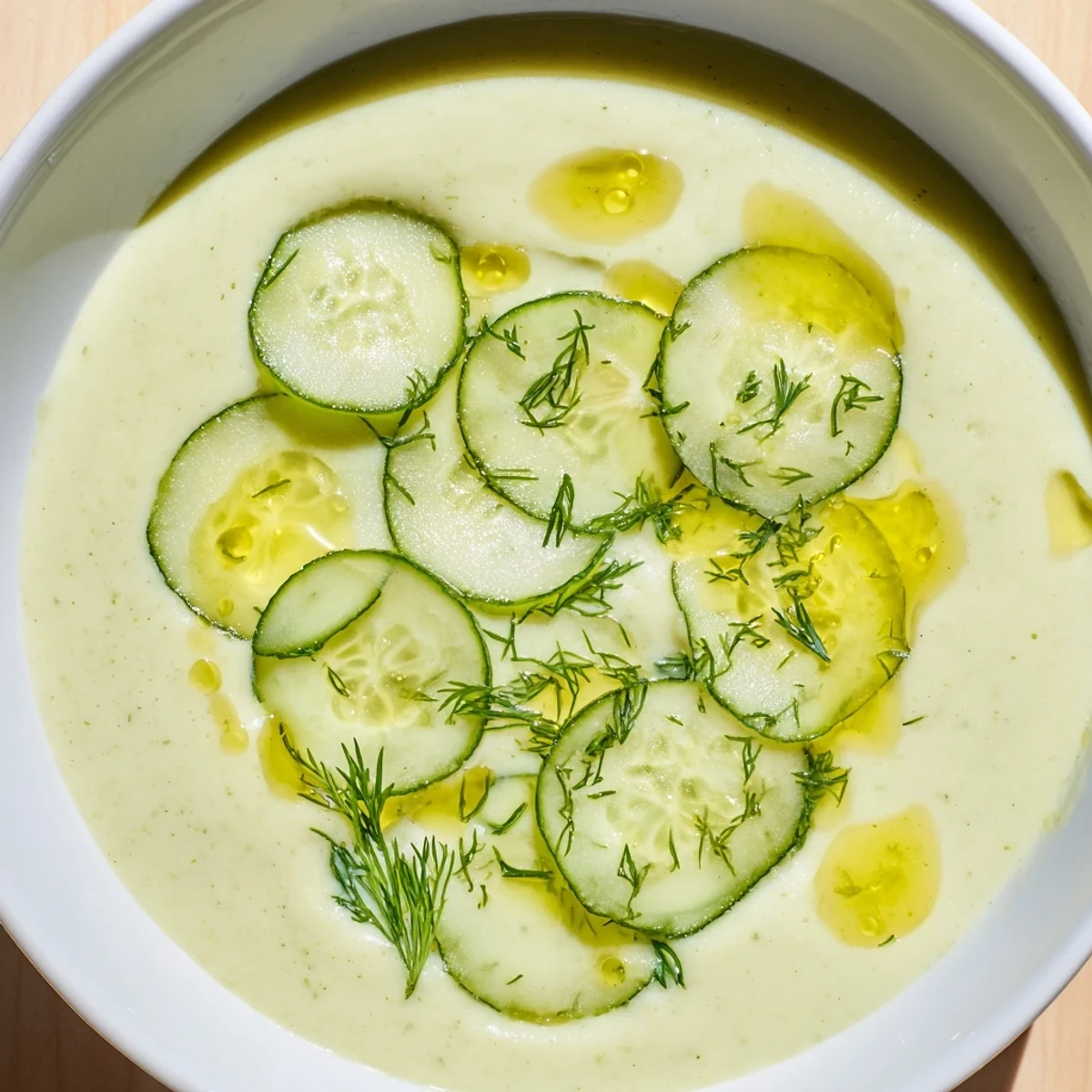Cool and refreshing, this Cucumber Garlic Soup offers a flavorful, easy-to-make summer appetizer.