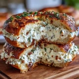 Garlic Herb Protein Bagels