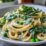 Spring Pasta Lemon Cream Peas