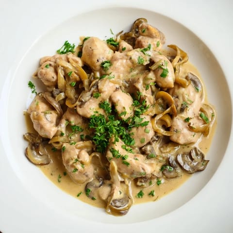 Creamy Chicken Stroganoff