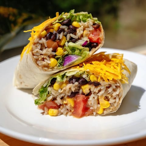 Rice Bean Burritos
