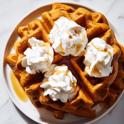 Gingerbread Waffle Stacks