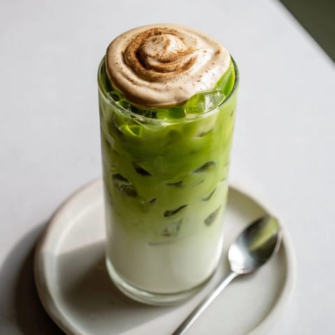 Cinnamon Roll Iced Matcha