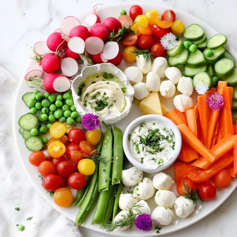 Spring Wreath Appetizer Platter