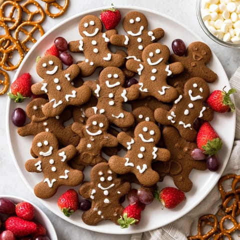 Gingerbread Man Cookie Board