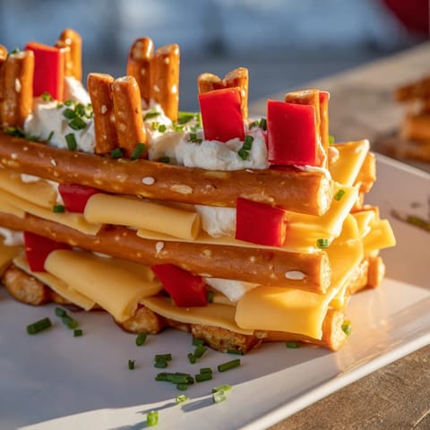 Rustic Log Cabin Appetizer