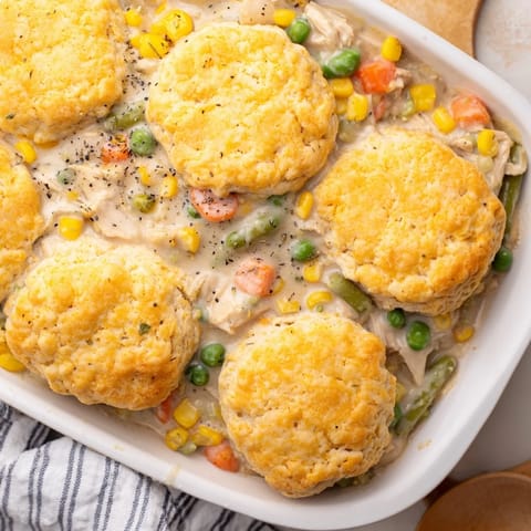 Chicken Cobbler Cheddar Biscuit