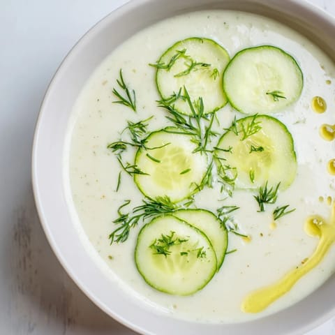 Chilled Cucumber Garlic Soup