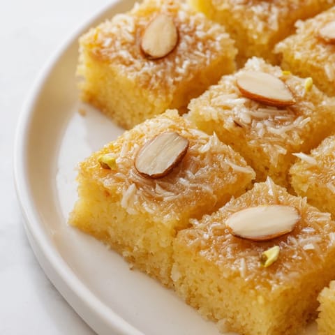 Egyptian Basbousa Coconut