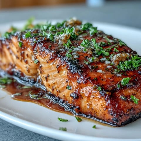Oven-baked salmon with a sweet and tangy marinade of honey, garlic, and soy sauce, reminiscent of Texas Roadhouse classics.