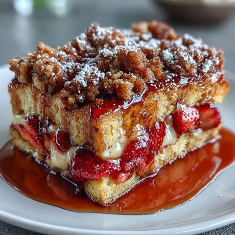 Galentines Strawberry French Toast