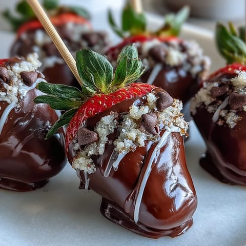 A stunning edible Valentine strawberry bouquet featuring dark and white chocolate-dipped berries artfully arranged.
