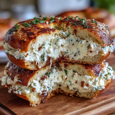 Garlic Herb Protein Bagels