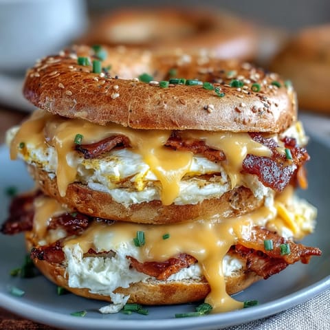Protein Bagels Breakfast Sandwich