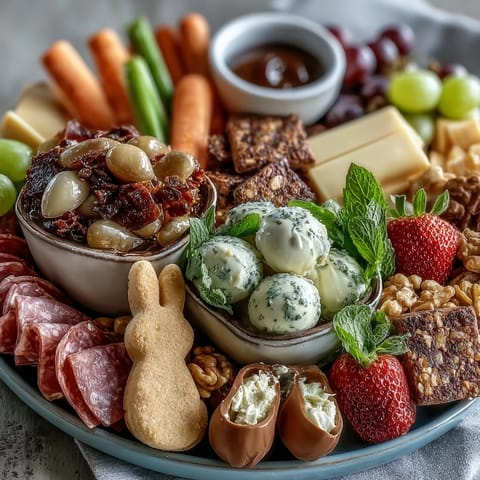 Spring Charcuterie Easter Basket