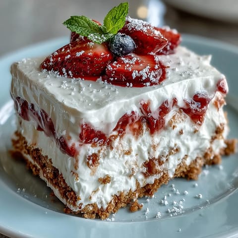 Memorial Day Strawberry Icebox Cake