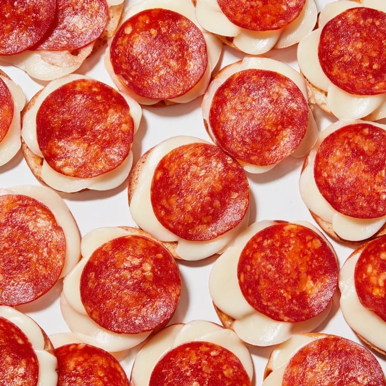 This Dragon Scale recipe presents a beautiful arrangement of cheese and spicy pepperoni, ready to devour.