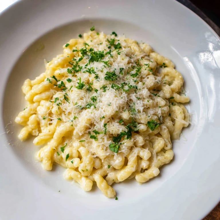 Golden garlic coats the ditalini in this quick 15-Minute Garlic Parmesan Pasta recipe, ready to eat.