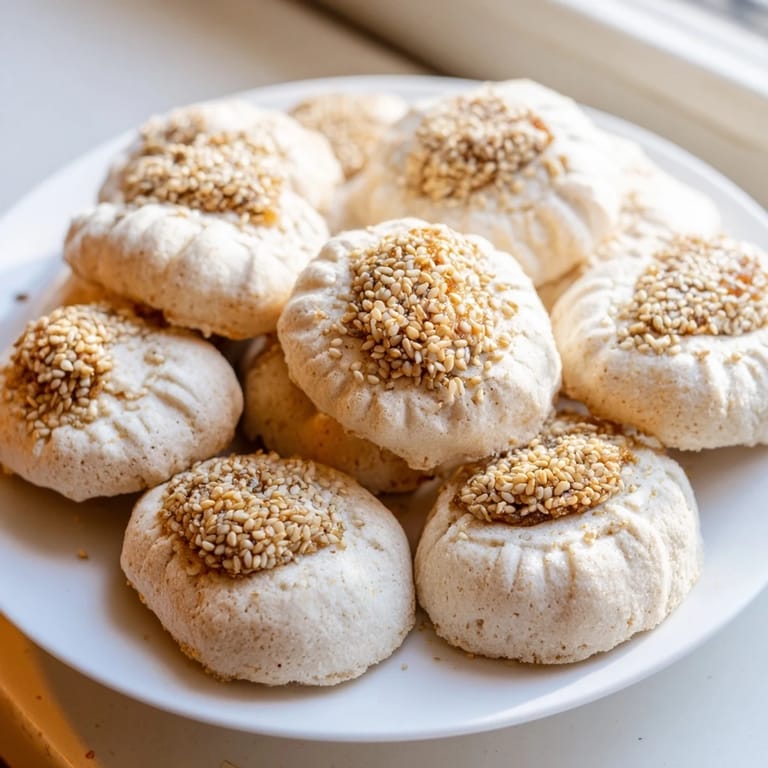 Soft and buttery Palestinian Kahk cookies, a Middle Eastern dessert traditionally enjoyed during celebrations.