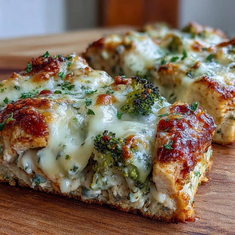 An easy weeknight dinner, this gluten-free sheet pan melt features bubbly sharp cheddar and fresh parsley garnish.