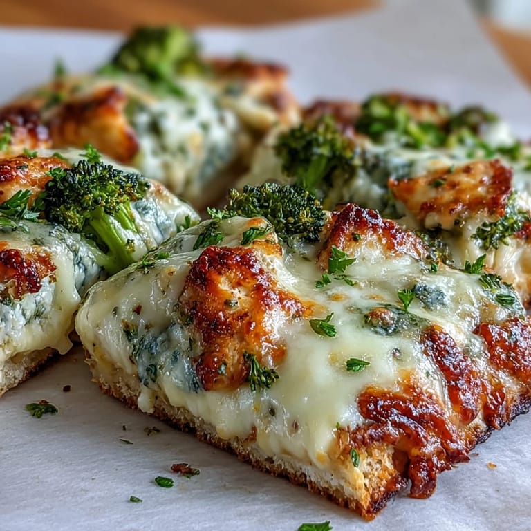 Melted sharp cheddar blankets roasted chicken and green broccoli florets, creating a savory Ranch Chicken & Broccoli Sheet Pan Melt for dinner.