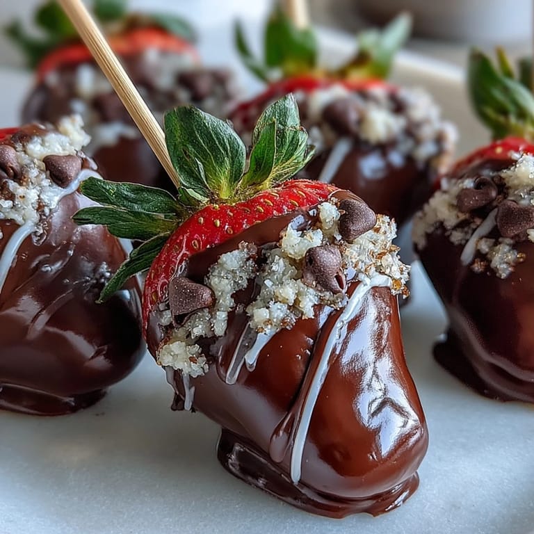 A stunning edible Valentine strawberry bouquet featuring dark and white chocolate-dipped berries artfully arranged.