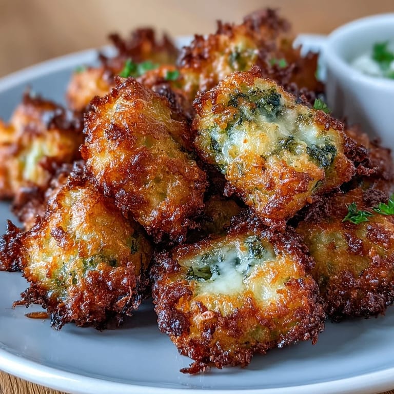 Delicious homemade broccoli and cheddar tots, air-fried to perfection for a healthy snack or side dish.  