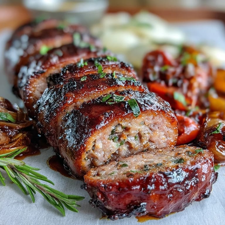 Roasted Italian sausages nestled among rainbow bell peppers and onions, seasoned with herbs and spices, creating a mouthwatering one-pan meal bursting with flavor.
