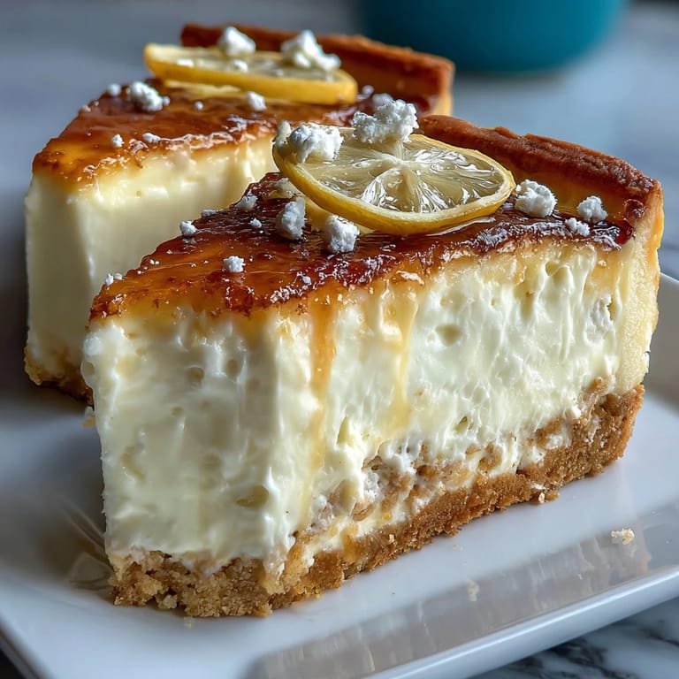 Elegant lemon tart on a white plate, dusted with powdered sugar and topped with fresh berries for a bright, tangy dessert.