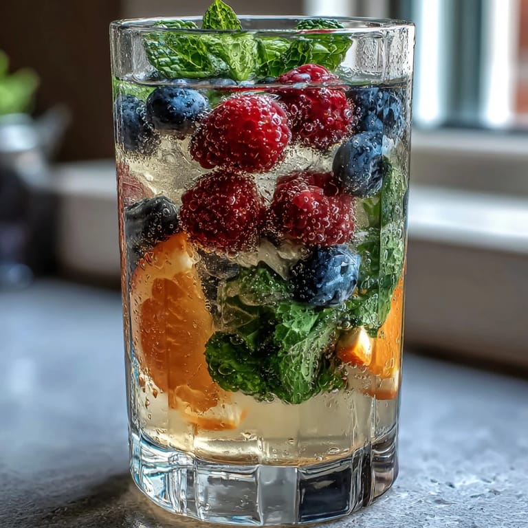DIY lemonade bar featuring classic lemonade and colorful fresh fruit, herbs, and flavored syrups for personalized beverages.  