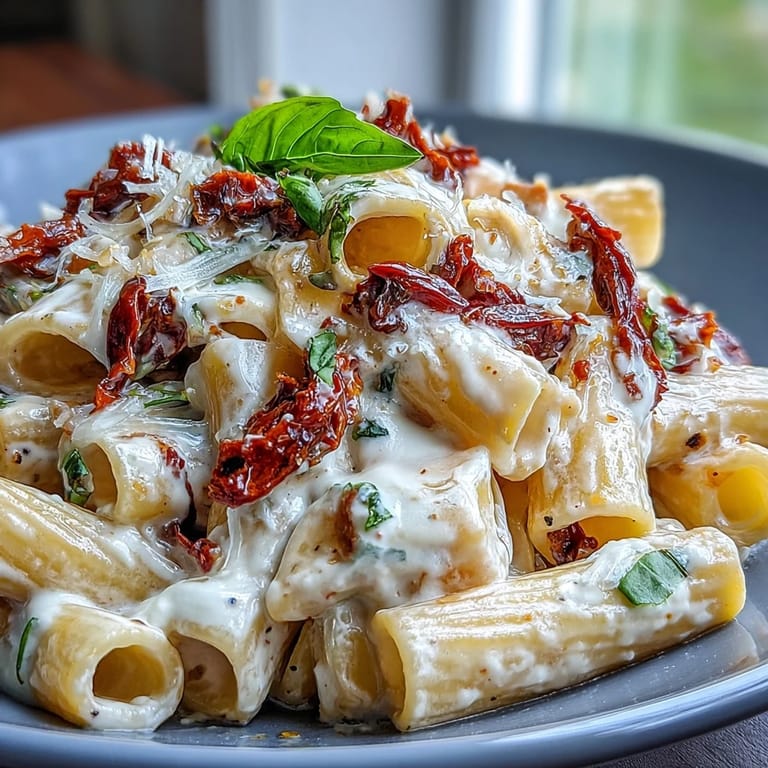 Decadent Marry Me Pasta featuring tender pasta coated in garlic cream sauce and sun-dried tomatoes.