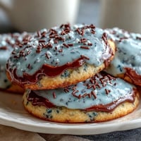 Spring Cookies: Robins Egg Speckled Sugar Cookies with delicate blue icing and cocoa speckles, inspired by robins eggs and perfect for festive spring gatherings.